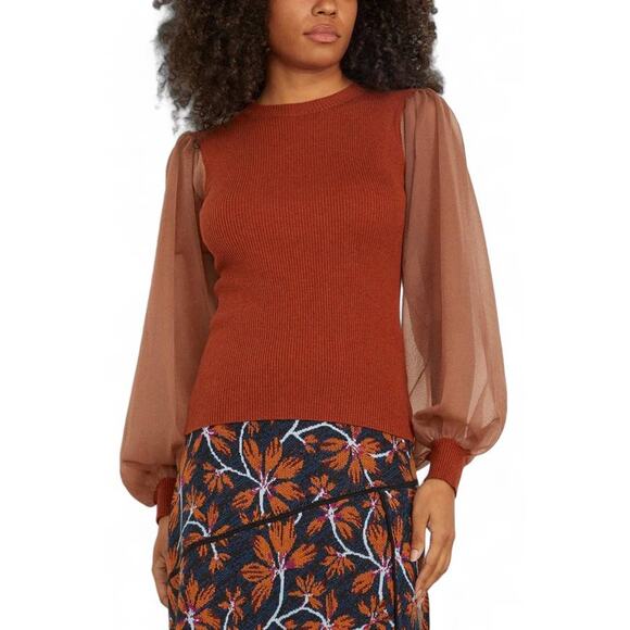 Ulla Johnson Sweaters - Ulla Johnson Sabrina Pullover Sweater in Redwood S